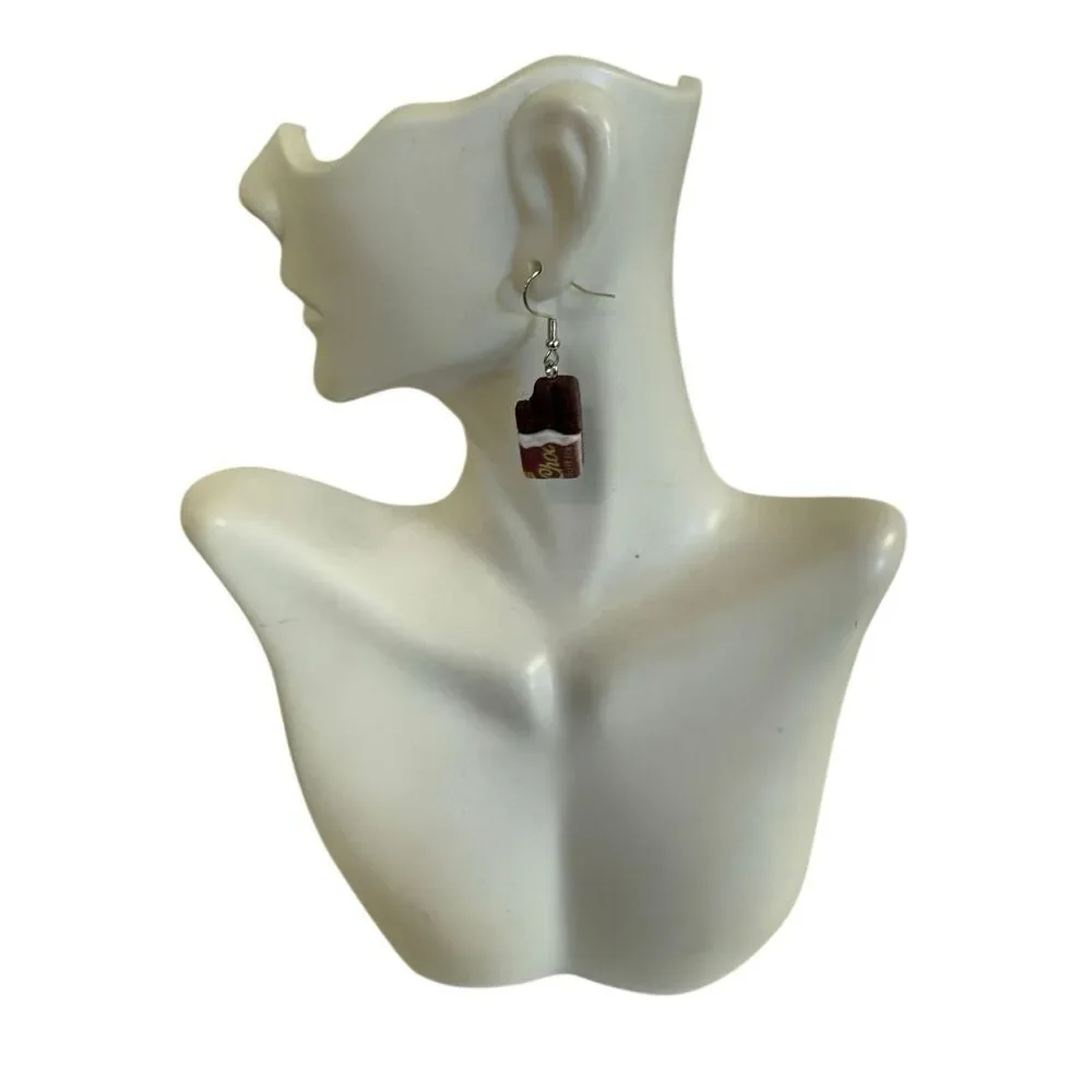 Chocolate Bar Statement Earrings
